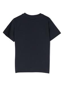 Moncler Enfant T-shirt met patch-detail - Blauw