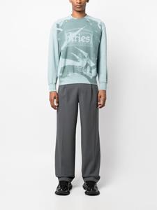 Aries Sweater met print - Blauw