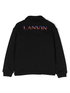 Lanvin Enfant Vest met geborduurd logo - Zwart