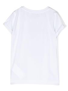 Monnalisa T-shirt met ankerprint - Wit