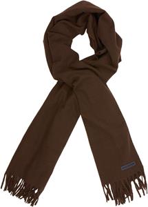 No Excess Scarf woven solid brown