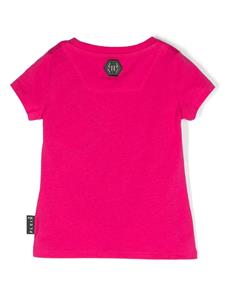 Philipp Plein Junior T-shirt met teddybeerprint - Roze