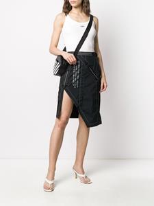 Off-White Asymmetrische rok - Zwart