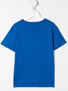 Dolce & Gabbana Kids T-shirt met logopatch - Blauw