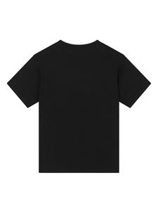 Dolce & Gabbana Kids T-shirt met ronde hals - Zwart