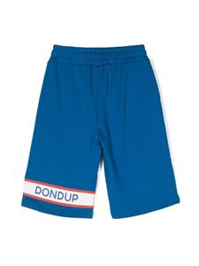 DONDUP KIDS Shorts met logoprint - Blauw