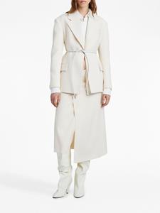 Proenza Schouler Twill Suiting wool wrap skirt - Wit