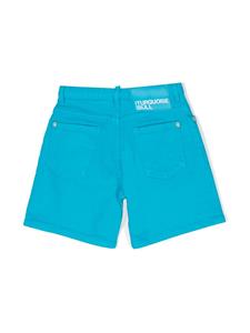 Dsquared2 Kids Knielange shorts - Blauw