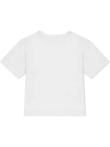 Dolce & Gabbana Kids T-shirt met logoprint - Wit