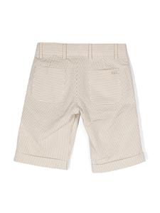 Fay Kids Gestreepte shorts - Beige