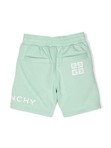 Givenchy Kids Shorts met logoprint - Groen