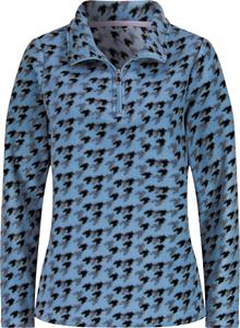 Your Look... for less! Dames Fleeceshirt middenblauw geprint Größe