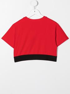 Dolce & Gabbana Kids Cropped T-shirt - Rood