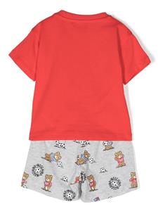 Moschino Kids Shorts met teddybeerprint - Rood