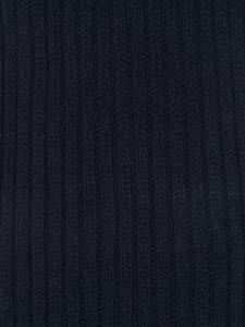 Paul & Shark logo-patch knit scarf - Blauw