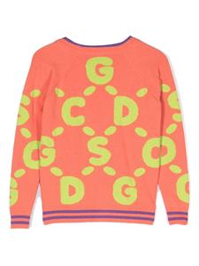 Gcds Kids Vest met logoprint - Oranje