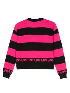 Pinko Kids Vest met logo intarsia - Zwart