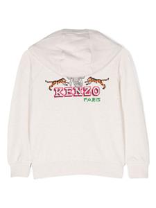 Kenzo Kids Vest met logoprint - Beige