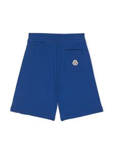 Moncler Enfant Shorts met streepdetail - Blauw
