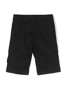 Stone Island Junior Bermuda shorts met logopatch - Zwart