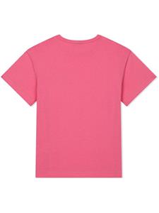 Dolce & Gabbana Kids T-shirt met logopatch - Roze