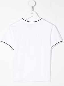 Dolce & Gabbana Kids T-shirt met contrasterende afwerking - Wit