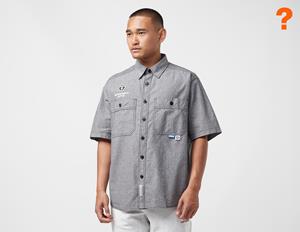 AAPE By A Bathing Ape Short Sleeve Chambray Shirt, Black