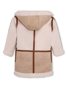 Chloé Kids Tweekleurige jas - Beige