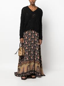 ETRO Maxi-jurk met paisley-print - Zwart