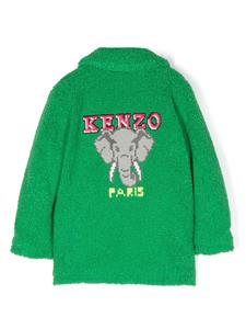Kenzo Kids Jas met geborduurd logo - Groen