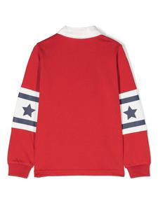 Moncler Enfant Poloshirt met logoprint - Rood