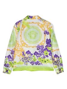 Versace Kids Shirt met bloemenprint - Groen