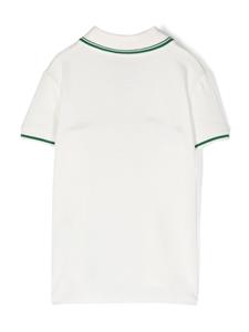 Gucci Kids Poloshirt met geborduurd logo - Beige