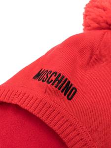 Moschino Kids Hoed met geborduurd logo - Rood