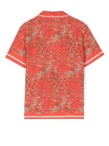 Orlebar Brown Kids Shirt met bloemenprint - Rood