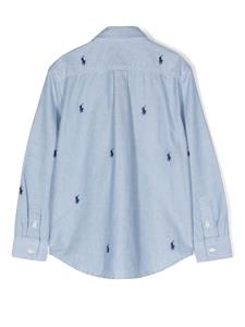 Ralph Lauren Kids Shirt met borduurwerk - Blauw