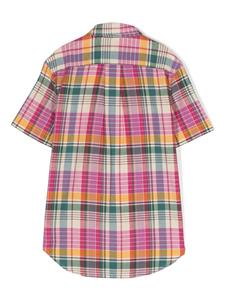 Ralph Lauren Kids Geruit shirt - Roze