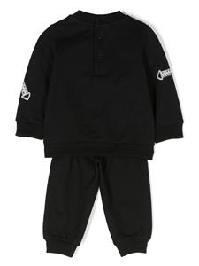 Moschino Kids Fleece sweater en joggingbroek - Zwart