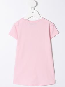 Aigner Kids T-shirt met stras logo - Roze