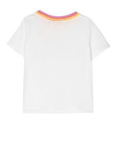 ZIMMERMANN Kids T-shirt met contrasterende kraag - Wit