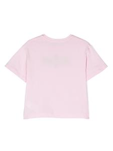 Chiara Ferragni Kids T-shirt met geborduurd logo - Roze