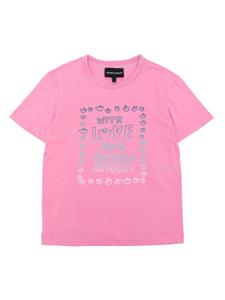 Emporio Armani Kids Twee T-shirts met logoprint - Blauw