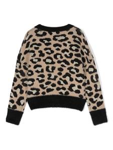 Michael Kors Kids Vest met luipaardprint - Zwart