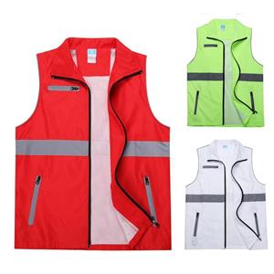 VIYOO Summer Reflective Sportswear Men's Working Motorcycle Clothes Overalls Male Sleeveless Mesh Fishing Outdoor Outdoor Photography Jacket Vest For Men