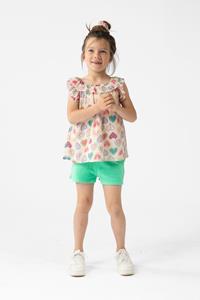 Sissy-Boy Lichtoranje top met ruffles en hartjes