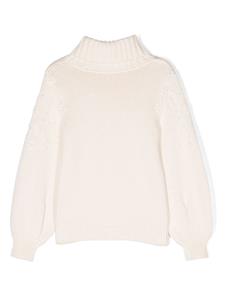 Chloé Kids Trui met hoge hals - Beige