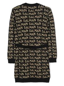 Balmain Kids Vest met logo-intarsia - Zwart