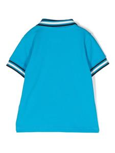 Moncler Enfant Poloshirt met logopatch - Blauw