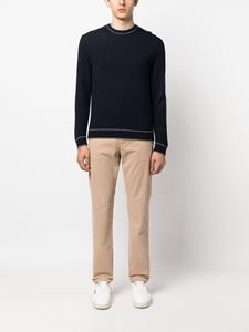 Eleventy Sweater met gestreept-detail - Blauw