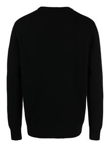 Mackintosh Trui met intarsia logo - Zwart